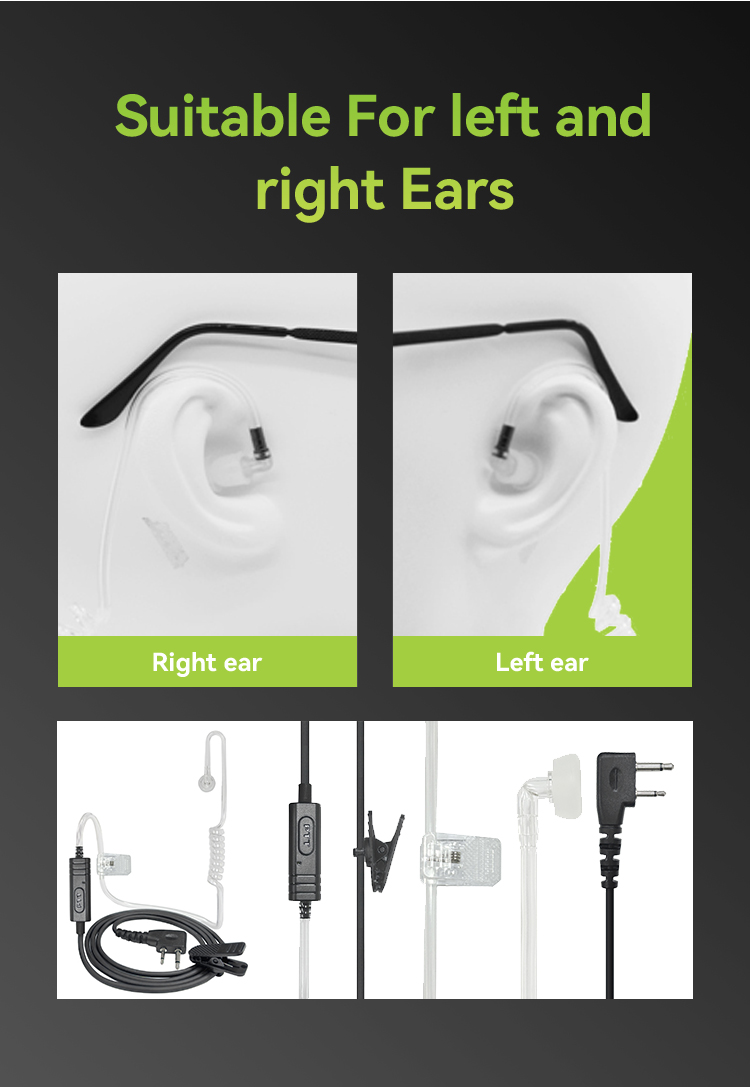 EARPHONIC walkie talkie accessories