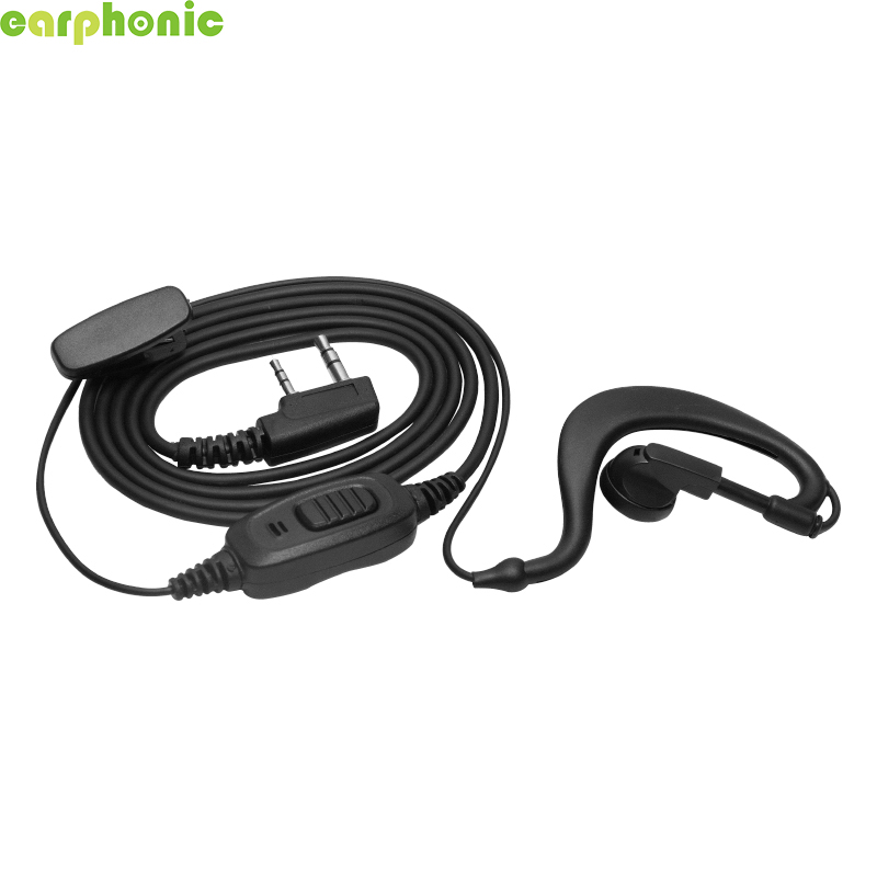 【Наушник】EARPHONIC K Plug Walkie Talkie Наушники с четким качеством звука, гарнитура для домофона охранника-[ER03DP02SB1_K]